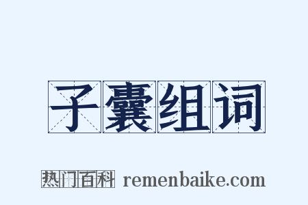 子囊组词是什么意思的图片